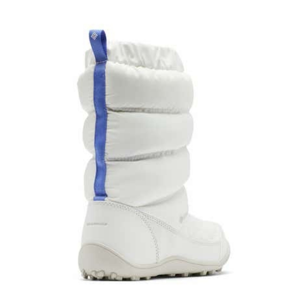 Columbia White Slip On Snow Boots Quilted Puffy Waterproof Insulated Cold Weathe - Picture 3 of 11